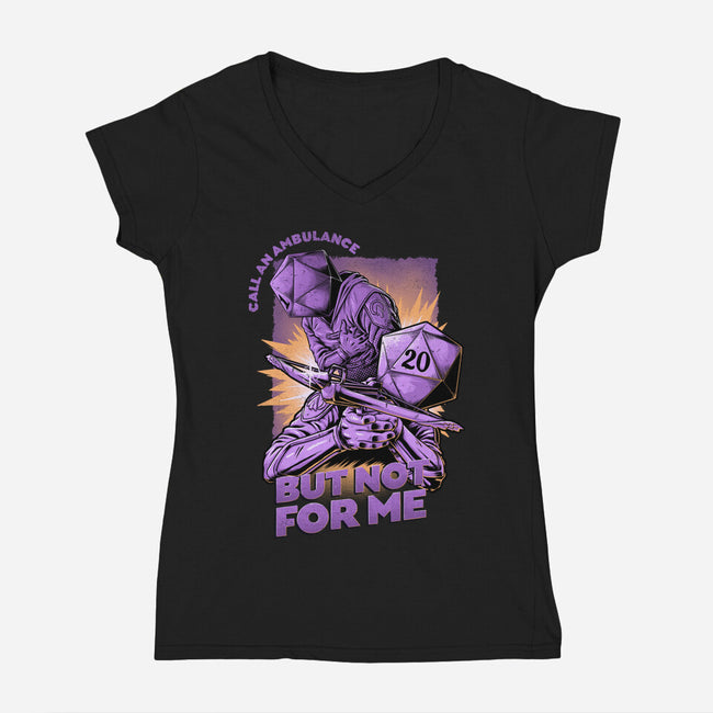 RPG Call An Ambulance-womens v-neck tee-The Inked Smith