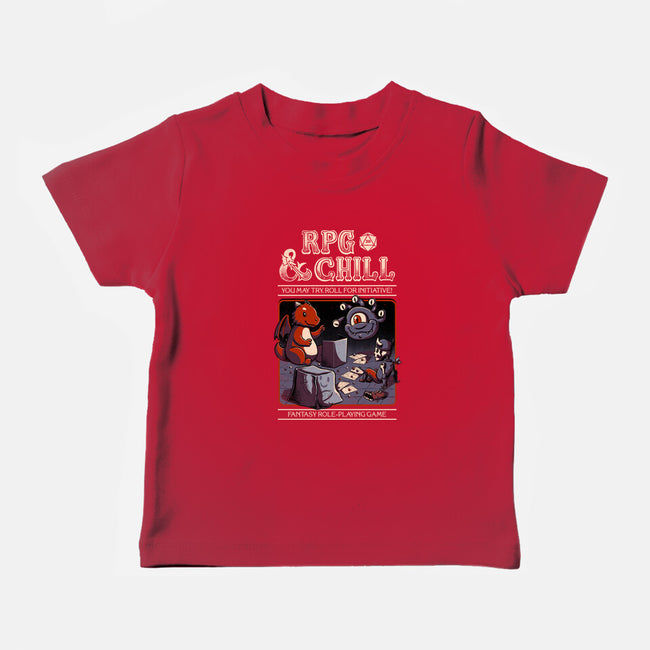 RPG & Chill-baby basic tee-The Inked Smith