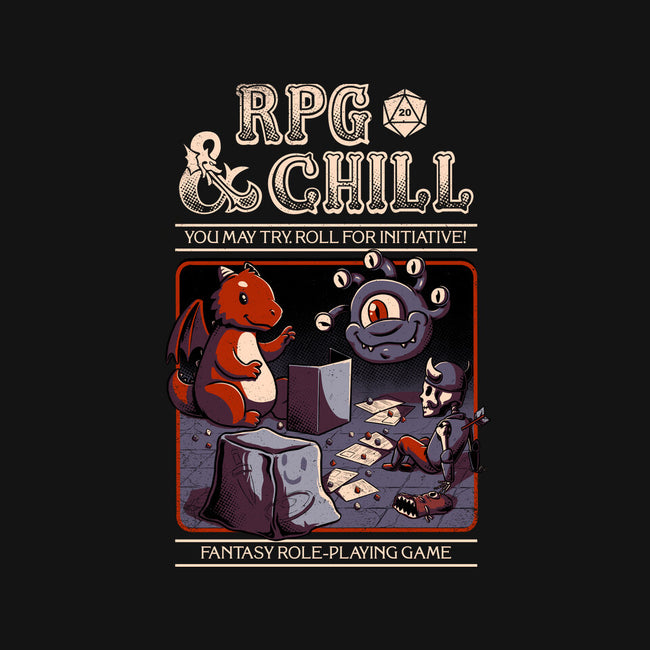 RPG & Chill-none removable cover throw pillow-The Inked Smith