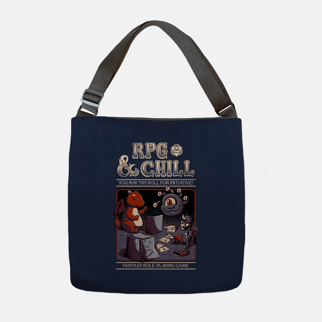 RPG & Chill-none adjustable tote bag-The Inked Smith