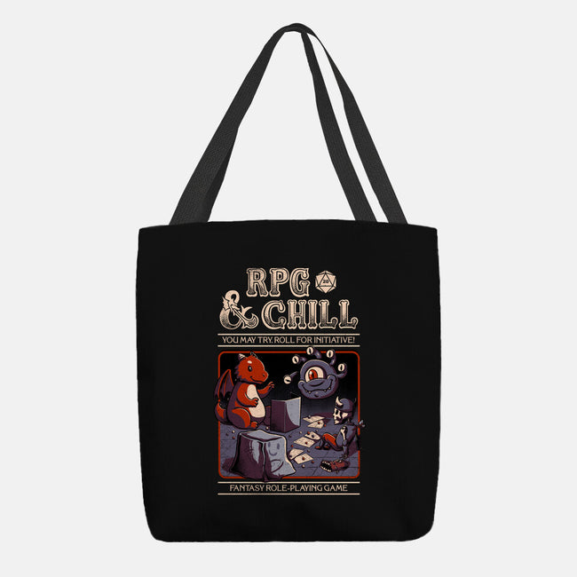 RPG & Chill-none basic tote bag-The Inked Smith