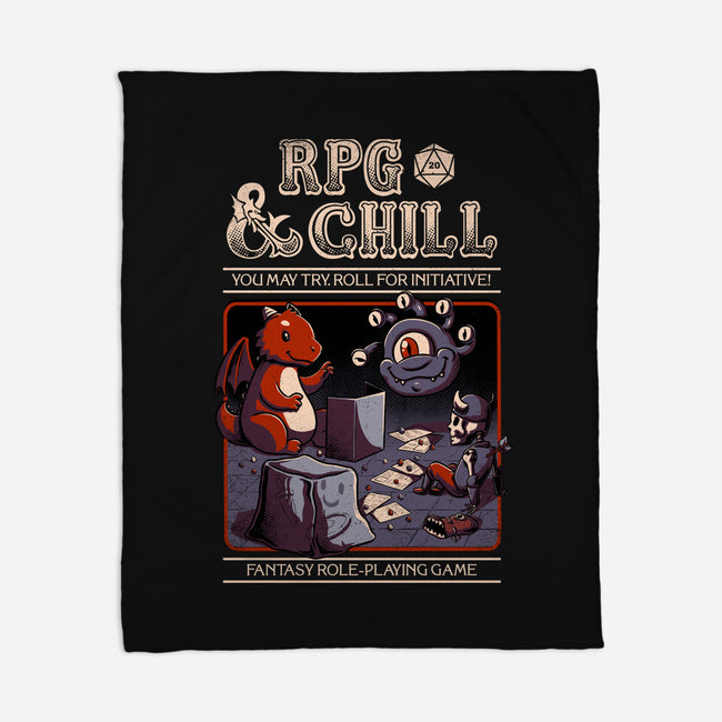 RPG & Chill-none fleece blanket-The Inked Smith