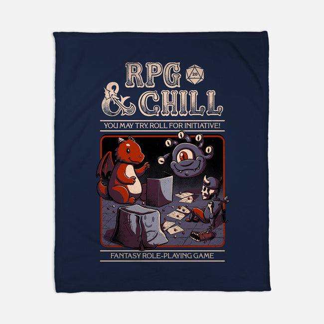 RPG & Chill-none fleece blanket-The Inked Smith