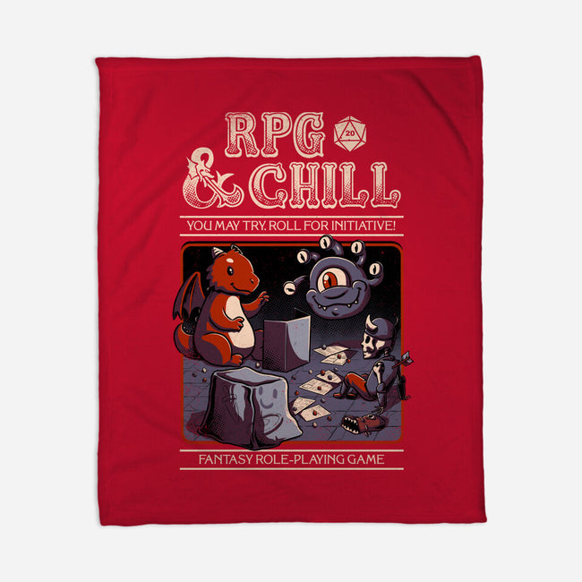 RPG & Chill-none fleece blanket-The Inked Smith