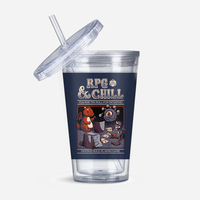 RPG & Chill-none acrylic tumbler drinkware-The Inked Smith