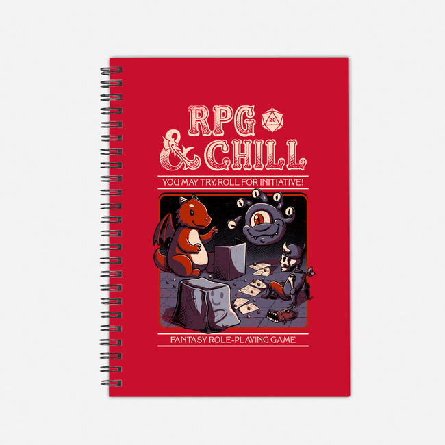 RPG & Chill-none dot grid notebook-The Inked Smith