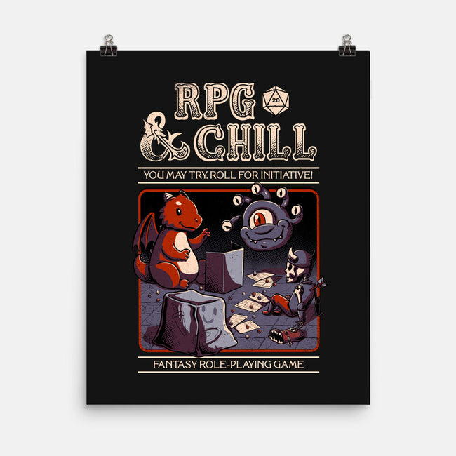 RPG & Chill-none matte poster-The Inked Smith
