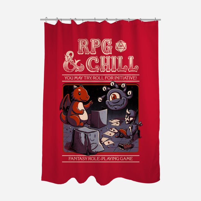 RPG & Chill-none polyester shower curtain-The Inked Smith