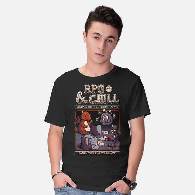 RPG & Chill-mens basic tee-The Inked Smith