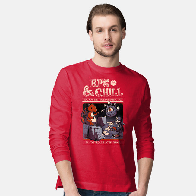 RPG & Chill-mens long sleeved tee-The Inked Smith