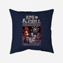 RPG & Chill-none removable cover throw pillow-The Inked Smith