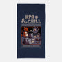 RPG & Chill-none beach towel-The Inked Smith