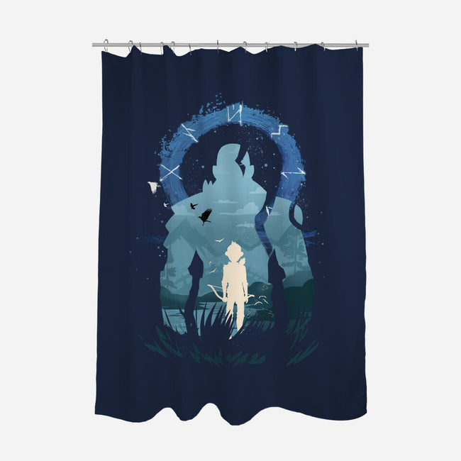 God Of War Ragnarok-none polyester shower curtain-jacnicolauart