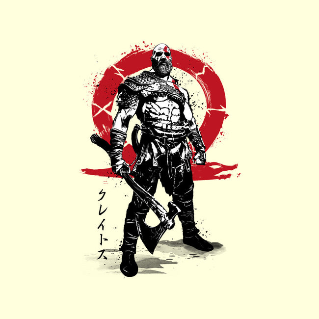 Killer Of Gods Sumi-e-none removable cover w insert throw pillow-DrMonekers