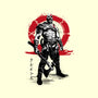 Killer Of Gods Sumi-e-none removable cover w insert throw pillow-DrMonekers