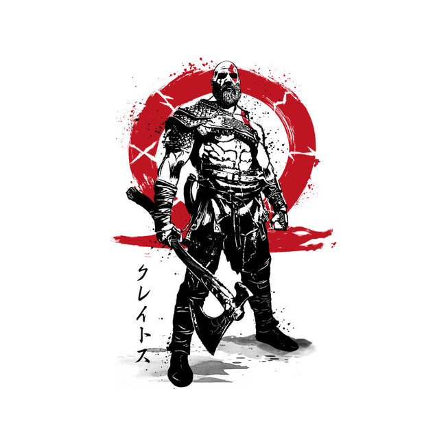 Killer Of Gods Sumi-e-none removable cover w insert throw pillow-DrMonekers