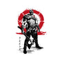 Killer Of Gods Sumi-e-none removable cover w insert throw pillow-DrMonekers