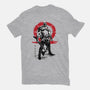 Killer Of Gods Sumi-e-womens fitted tee-DrMonekers