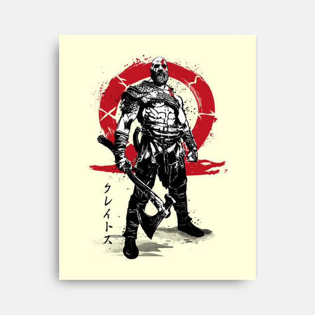 Killer Of Gods Sumi-e-none stretched canvas-DrMonekers
