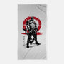 Killer Of Gods Sumi-e-none beach towel-DrMonekers