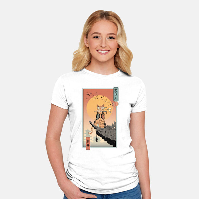 Catana Returns-womens fitted tee-vp021