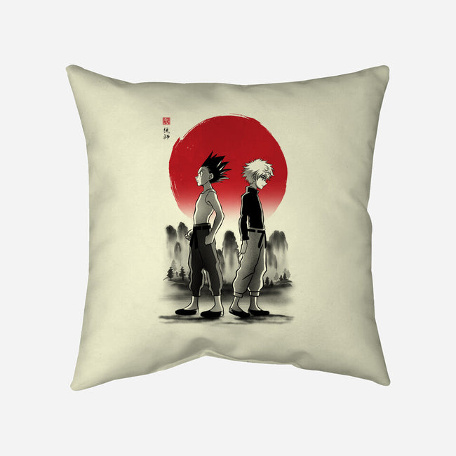 Hunters Ink-none removable cover w insert throw pillow-ddjvigo