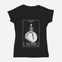 The Moon-womens v-neck tee-eduely