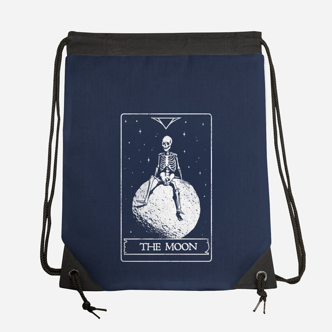 The Moon-none drawstring bag-eduely