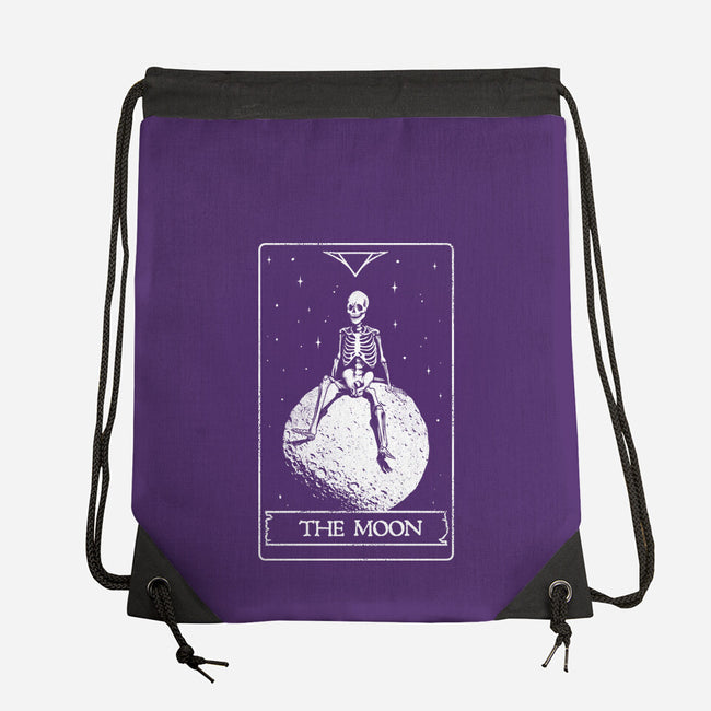 The Moon-none drawstring bag-eduely