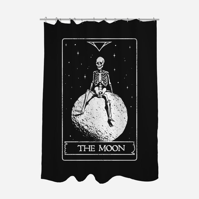 The Moon-none polyester shower curtain-eduely