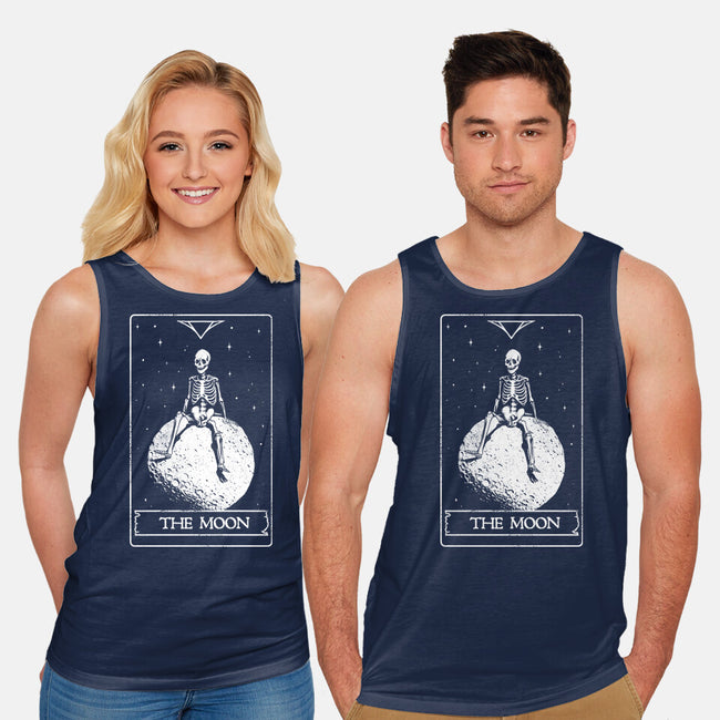 The Moon-unisex basic tank-eduely