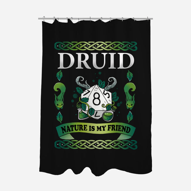 Druid-none polyester shower curtain-Vallina84