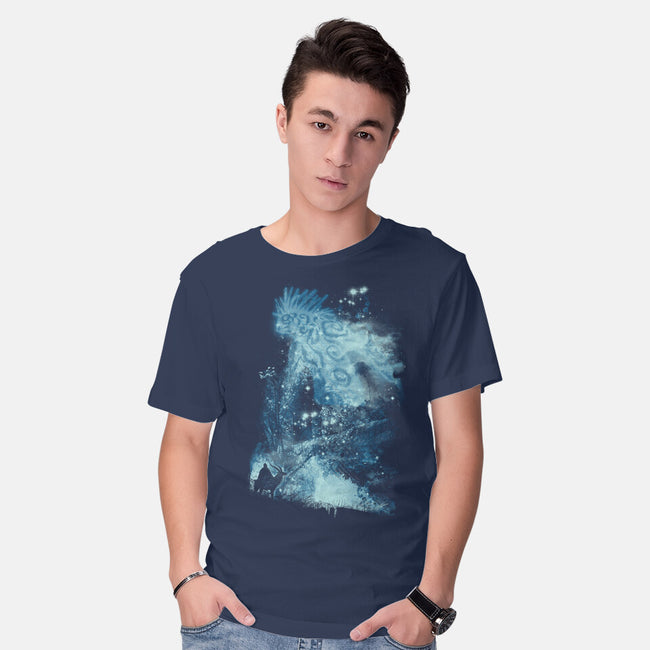 Forest Spirit Rising-mens basic tee-kharmazero