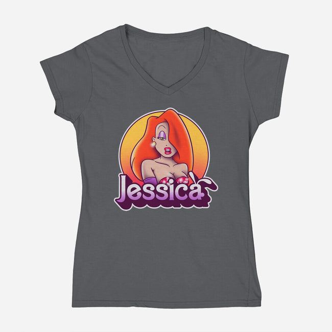 Jessica-womens v-neck tee-Getsousa!