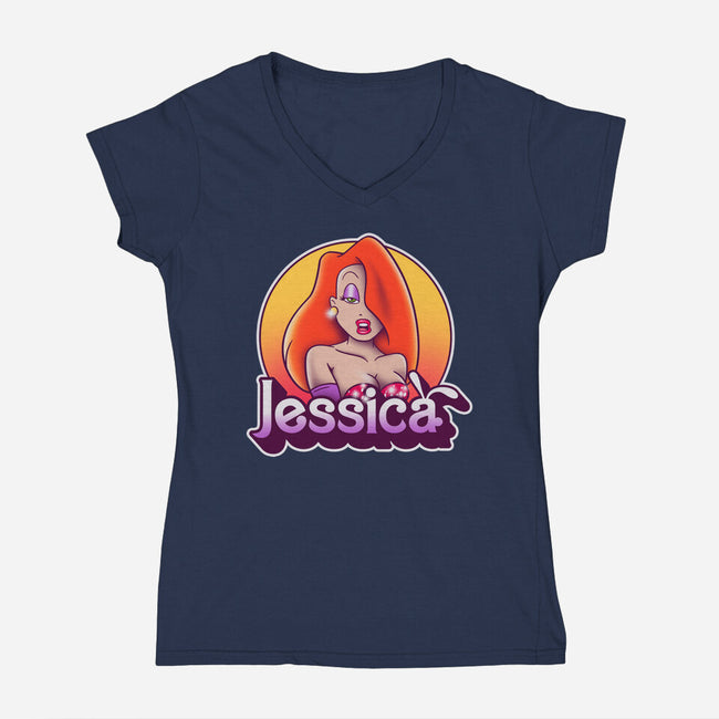 Jessica-womens v-neck tee-Getsousa!