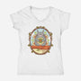 True Natural Friendship-womens v-neck tee-Logozaste
