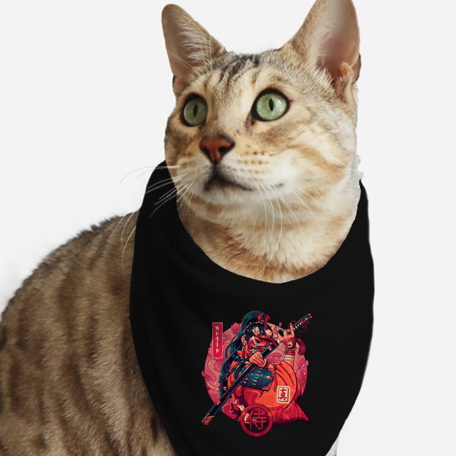 Sutorito Samurai-cat bandana pet collar-Bruno Mota