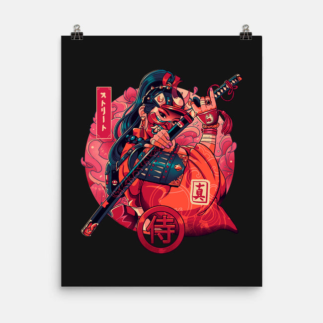 Sutorito Samurai-none matte poster-Bruno Mota