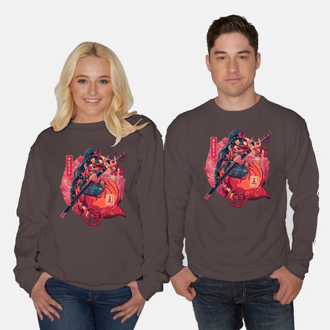 Sutorito Samurai-unisex crew neck sweatshirt-Bruno Mota