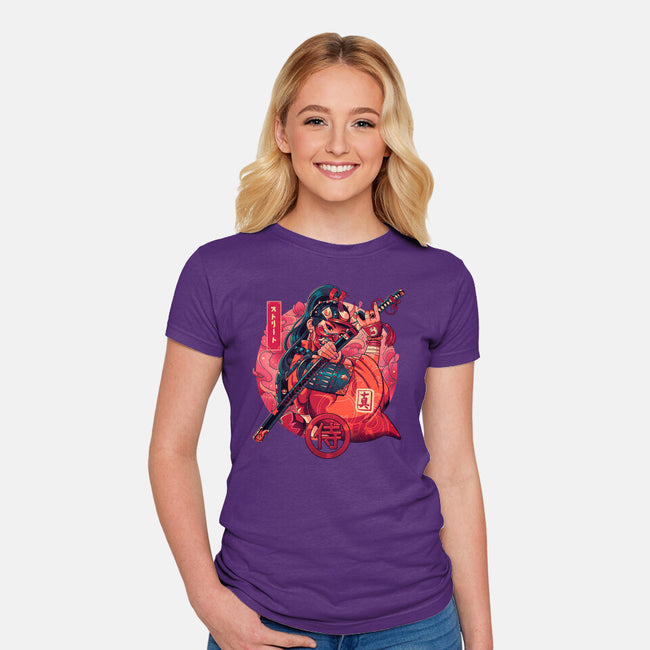 Sutorito Samurai-womens fitted tee-Bruno Mota