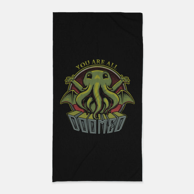 You Are All Doomed-none beach towel-Studio Mootant
