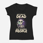 Not Really Dead-womens v-neck tee-koalastudio