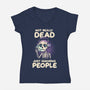 Not Really Dead-womens v-neck tee-koalastudio
