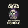 Not Really Dead-none beach towel-koalastudio