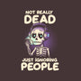 Not Really Dead-none removable cover w insert throw pillow-koalastudio