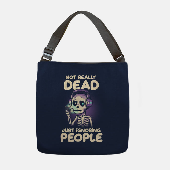 Not Really Dead-none adjustable tote bag-koalastudio
