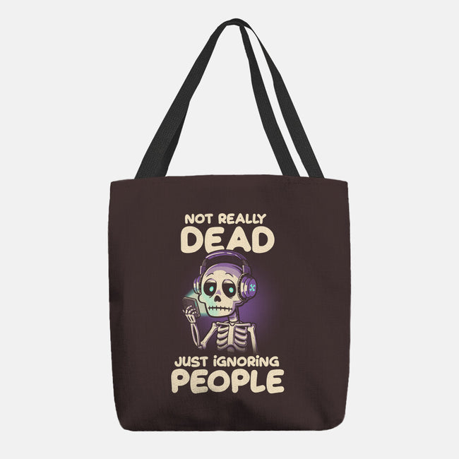 Not Really Dead-none basic tote bag-koalastudio