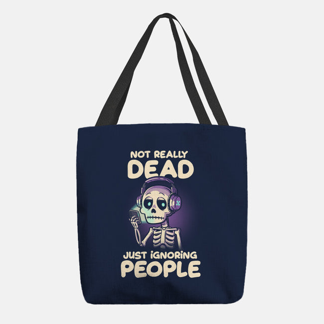 Not Really Dead-none basic tote bag-koalastudio