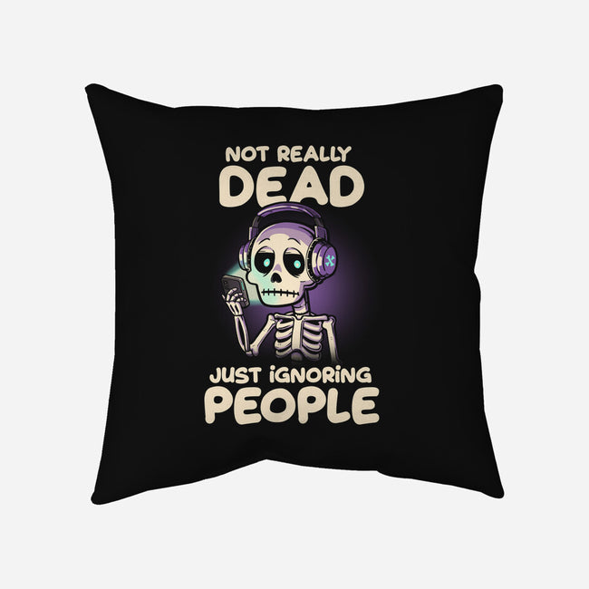 Not Really Dead-none removable cover w insert throw pillow-koalastudio