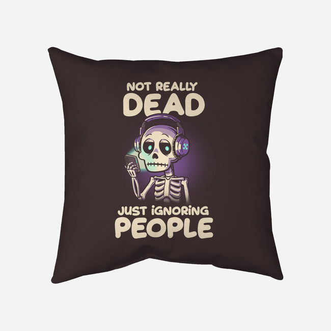 Not Really Dead-none removable cover w insert throw pillow-koalastudio